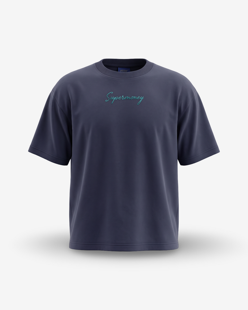 Artsupermoney Tee Pixel - Navy