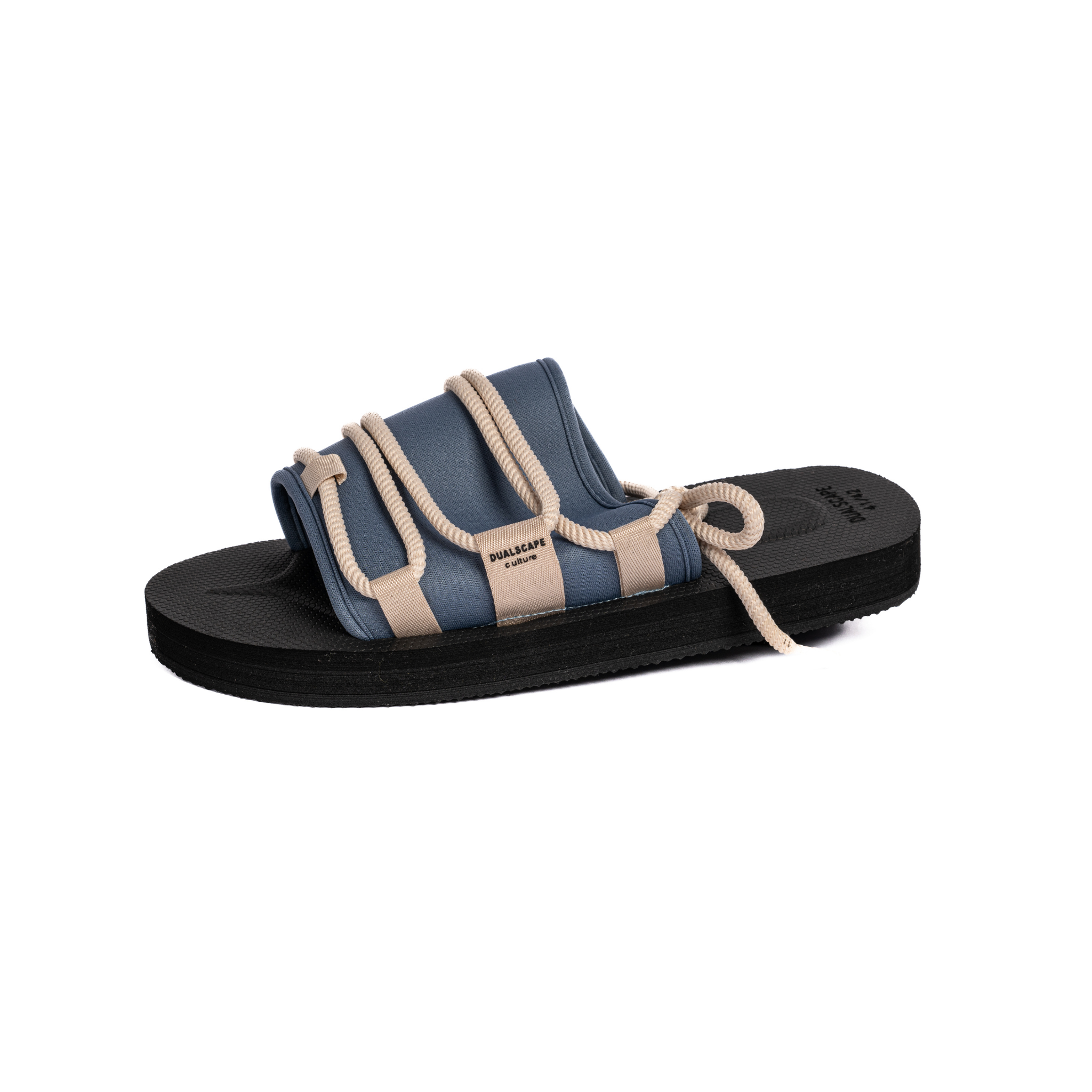 DUALSCAPE CIABATTA ROPE 2026 - NERO/CELESTE POLVERE