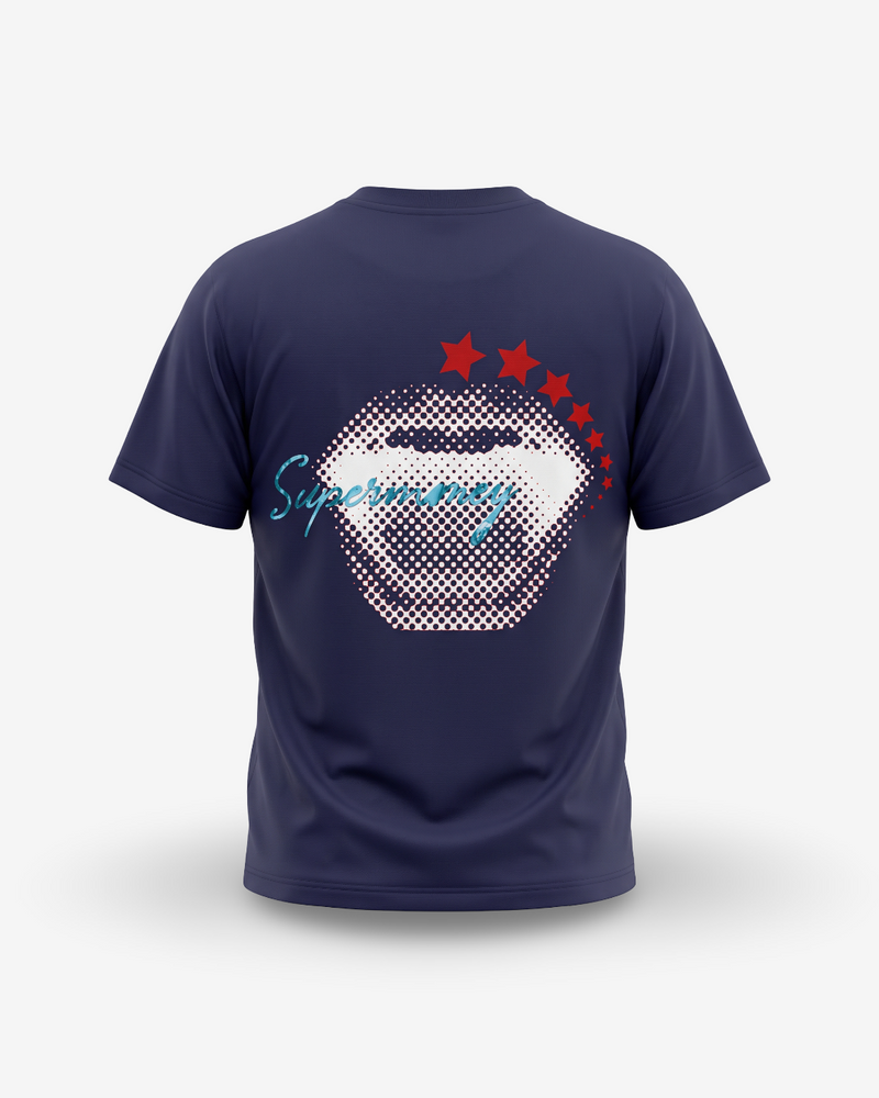 Artsupermoney Tee Pixel - Navy
