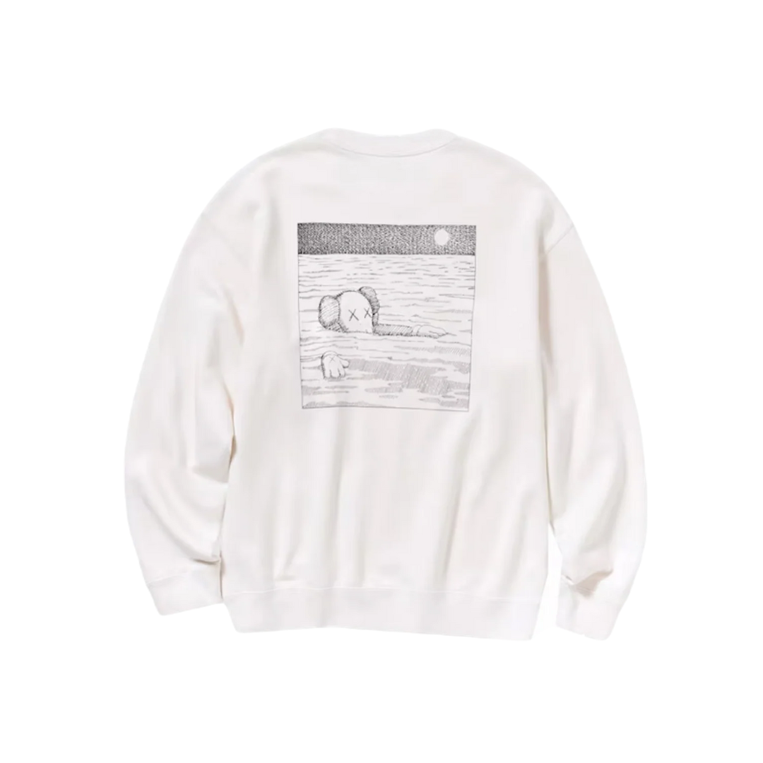 KAWS X UNIQLO SWEATSHIRT - BIANCO