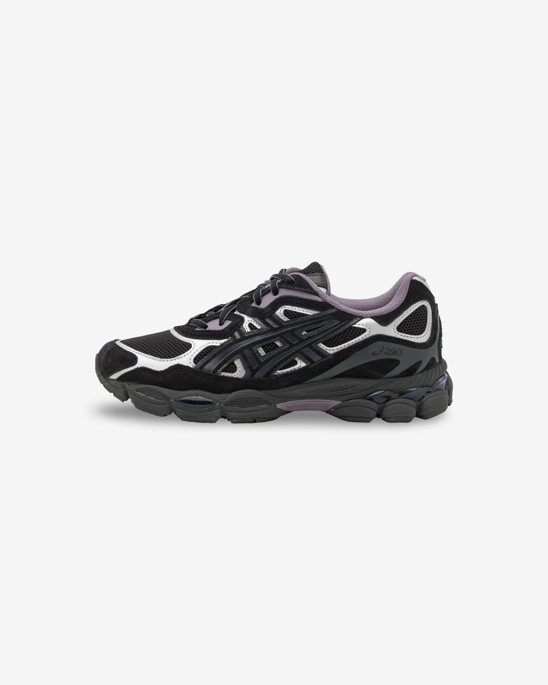ASICS GEL-NYC BLACK PURPLE DOUBLE LACES