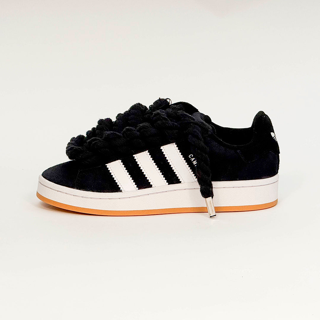 Adidas Campus 00s Core Black Corda Laces Nera