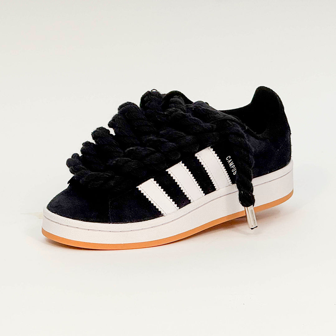 Adidas Campus 00s Core Black Corda Laces Nera