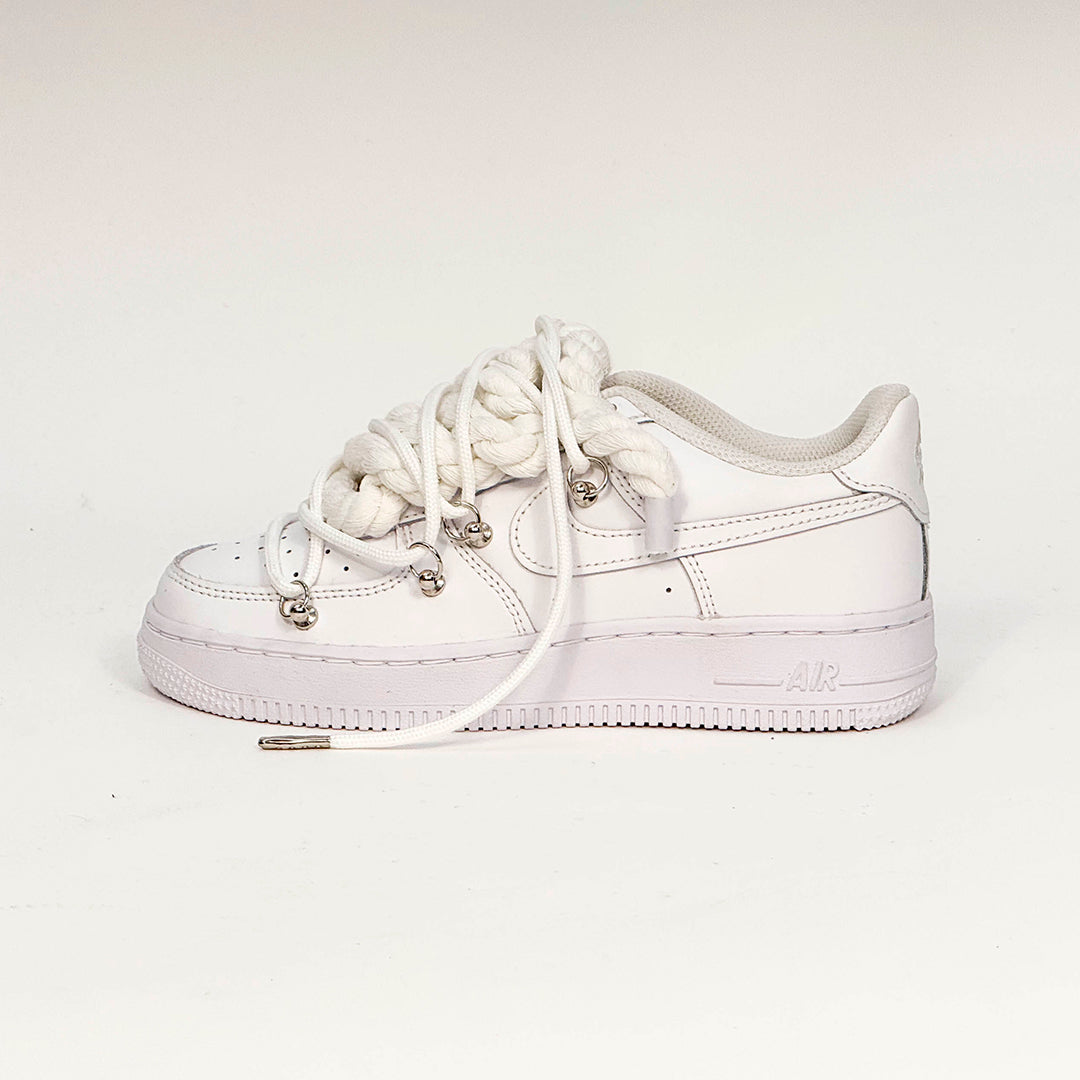 Air Force 1 Corda Laces White W/White Overlaces