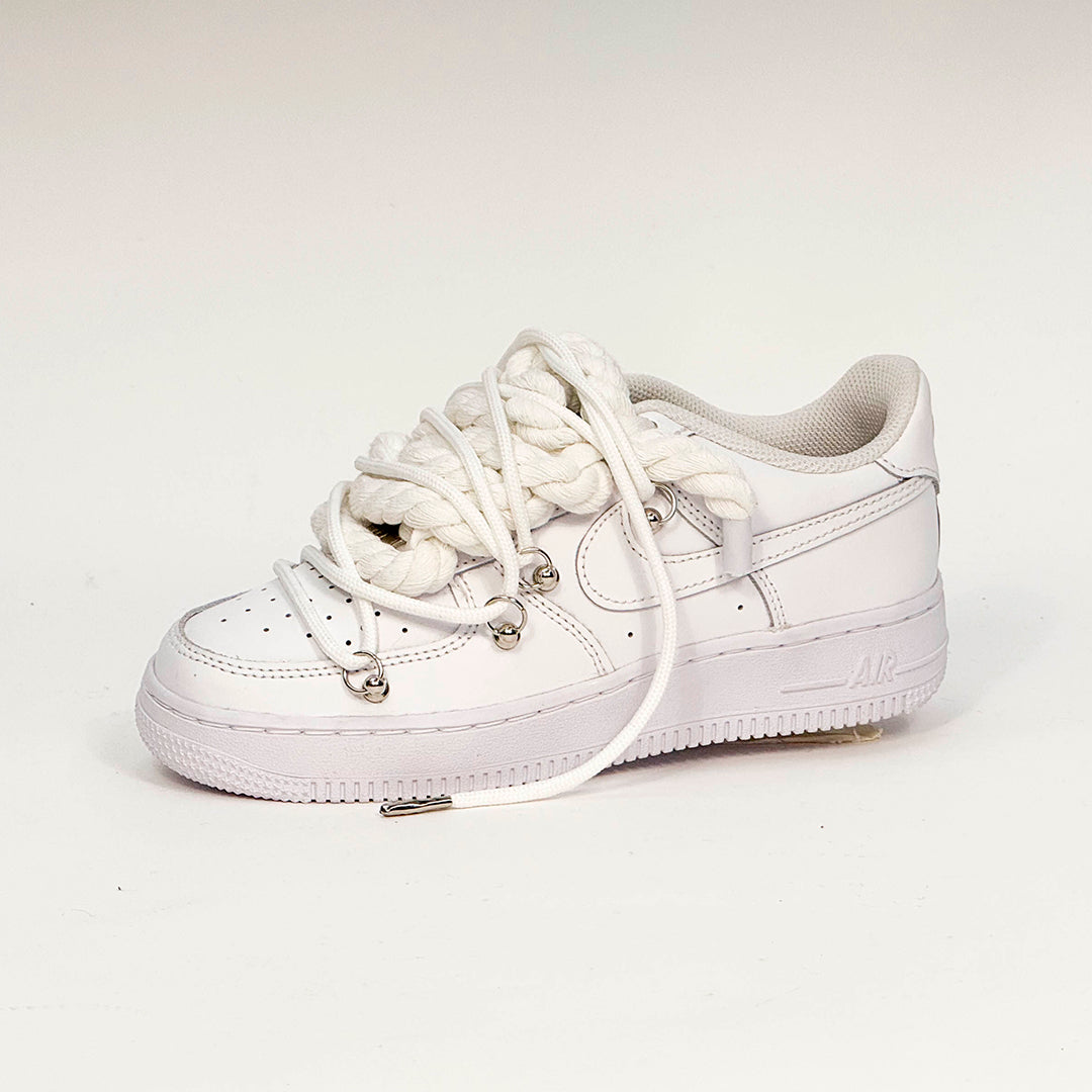 Air Force 1 Corda Laces White W/White Overlaces