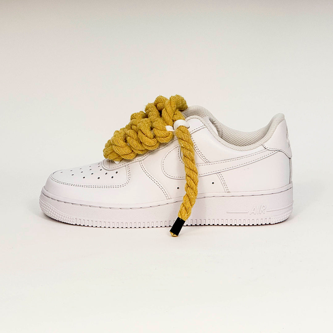 Air Force White Corda Laces YELLOW