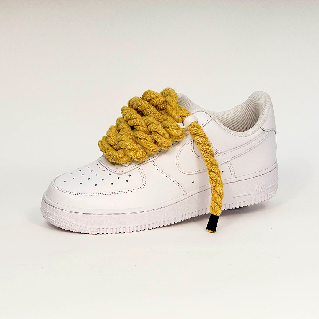 Air Force White Corda Laces YELLOW