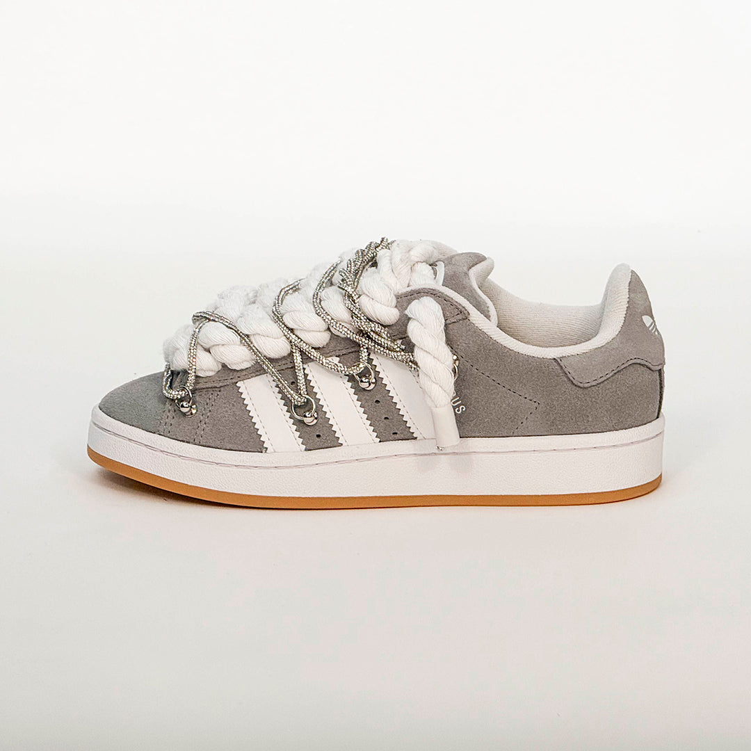 Adidas Campus 00s Grey Corda Laces W/Silver Overlaces