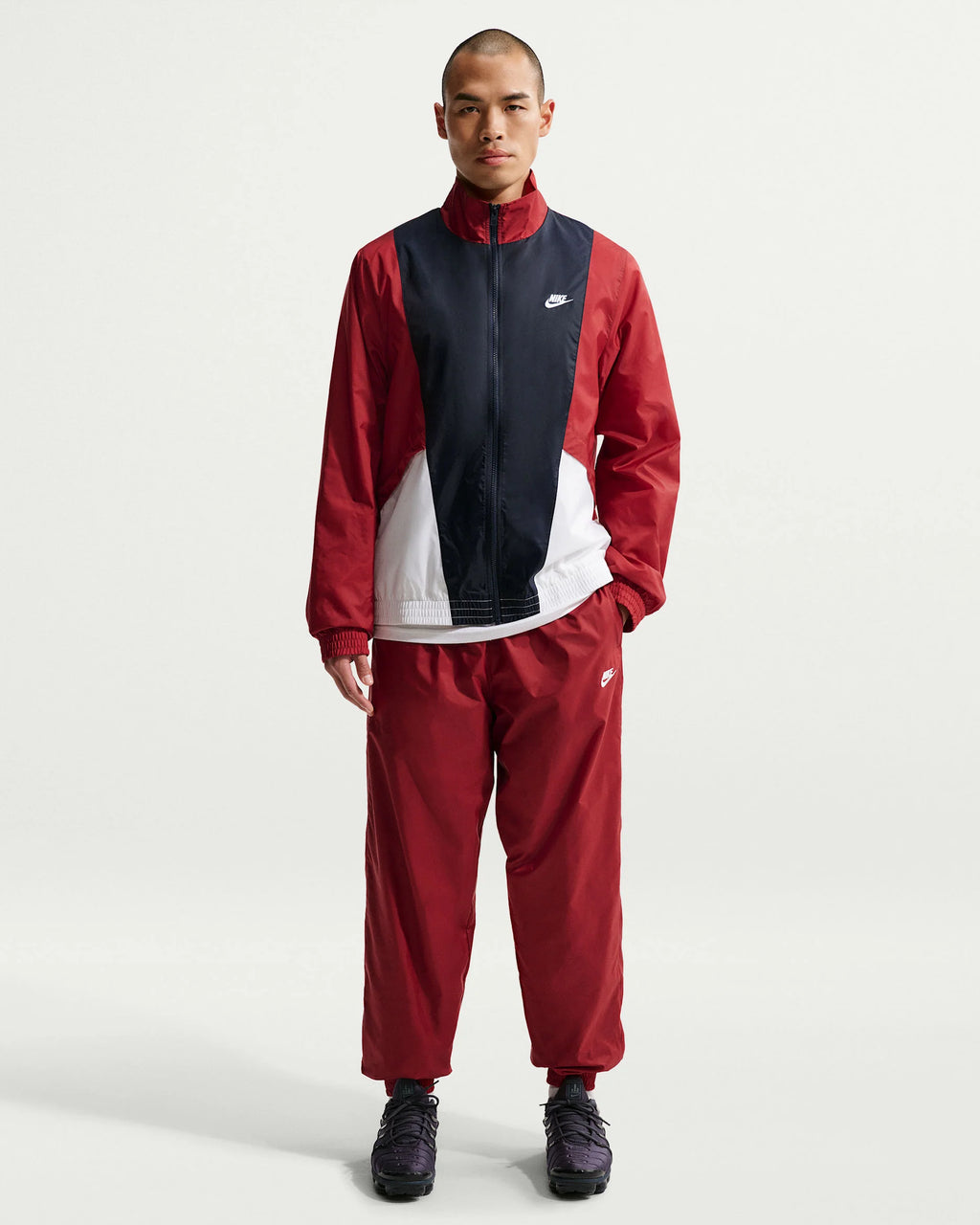 NIKE - TRACKSUIT RED NYLON