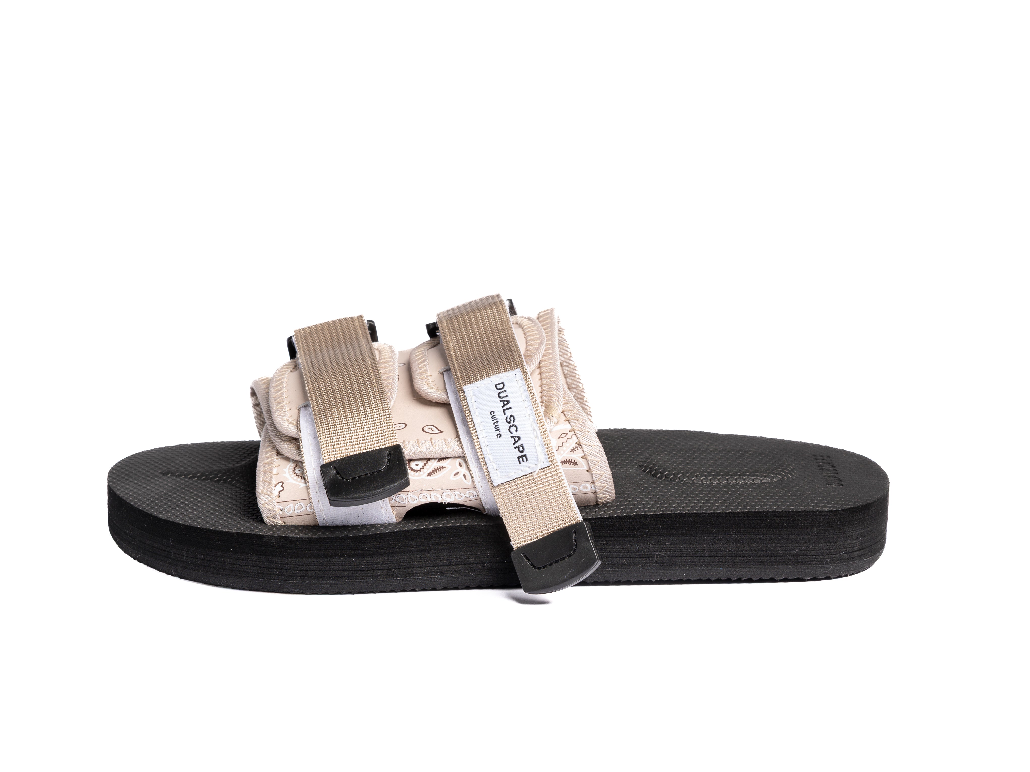 DUALSCAPE SLIPPERS - BANDANA NERO/BEIGE