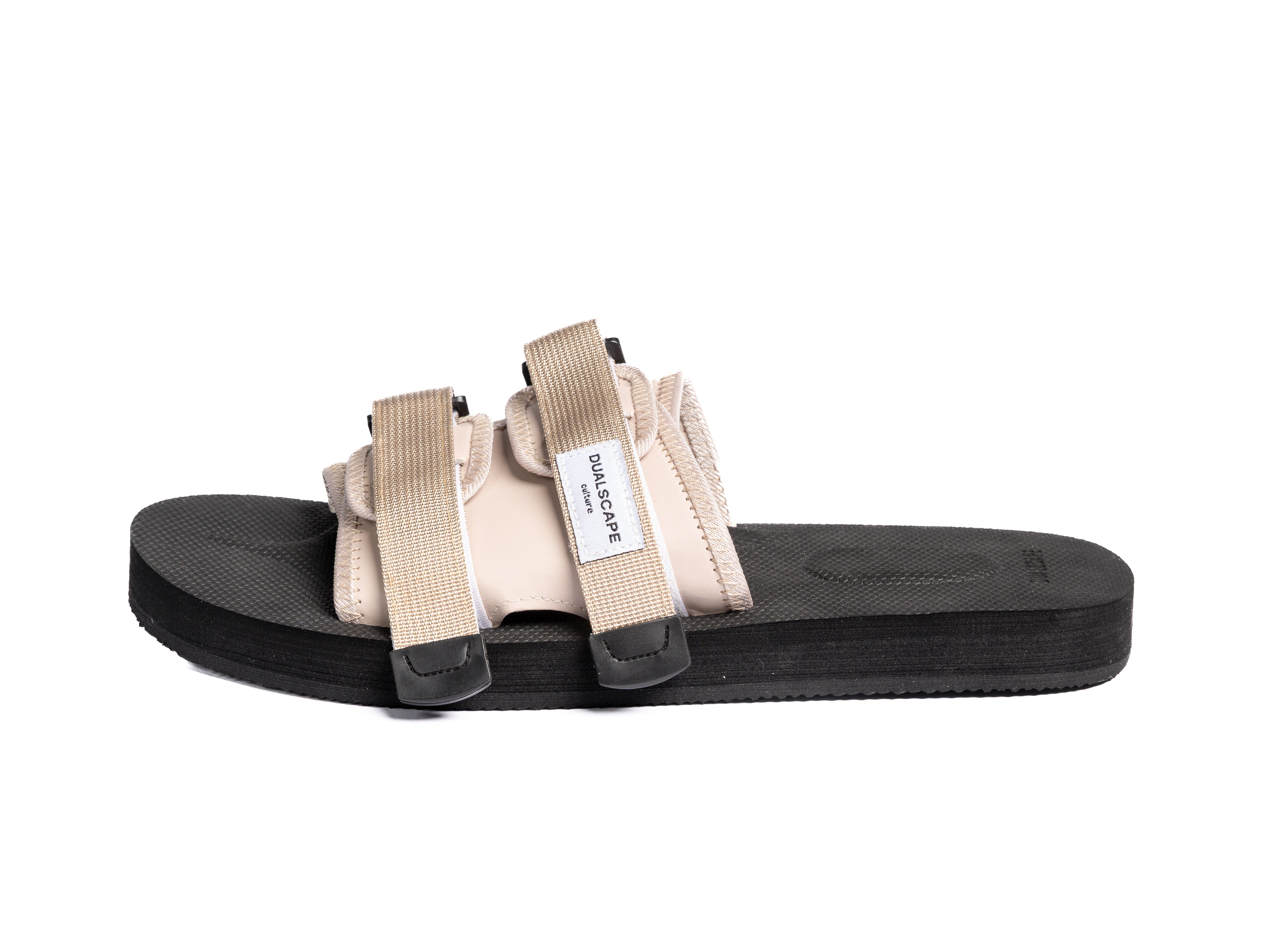 DUALSCAPE SLIPPERS - TINTA UNITA NERO/BEIGE