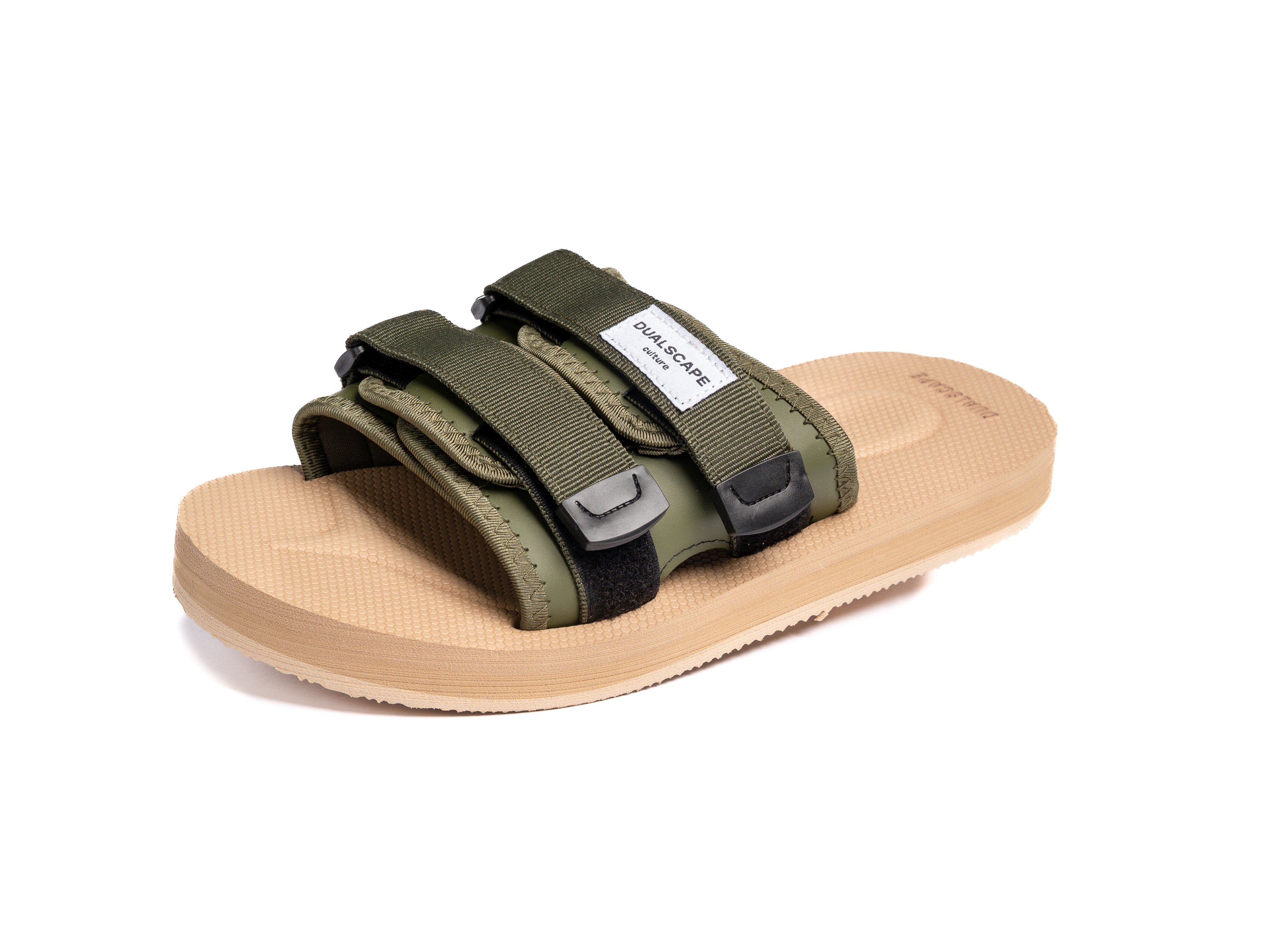 DUALSCAPE SLIPPERS - TINTA UNITA BEIGE/VERDE