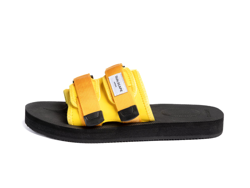 DUALSCAPE SLIPPERS - TINTA UNITA NERO/GIALLO