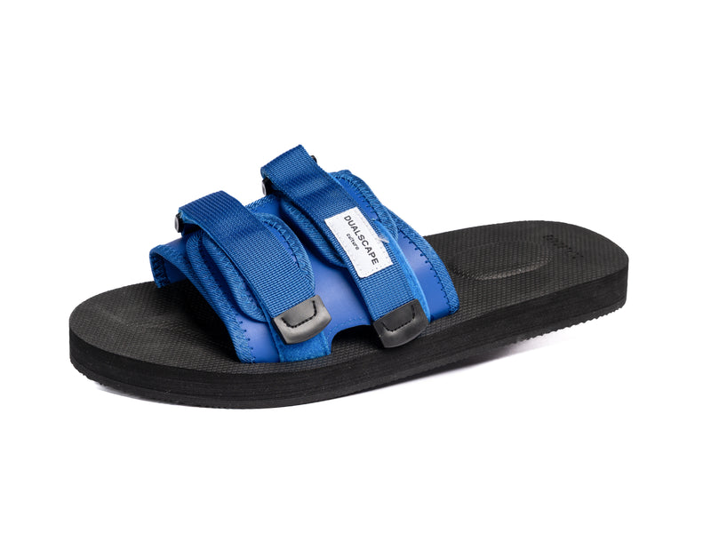 DUALSCAPE SLIPPERS - TINTA UNITA NERO/BLU