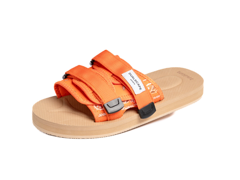 DUALSCAPE SLIPPERS - BANDANA BEIGE/ARANCIO