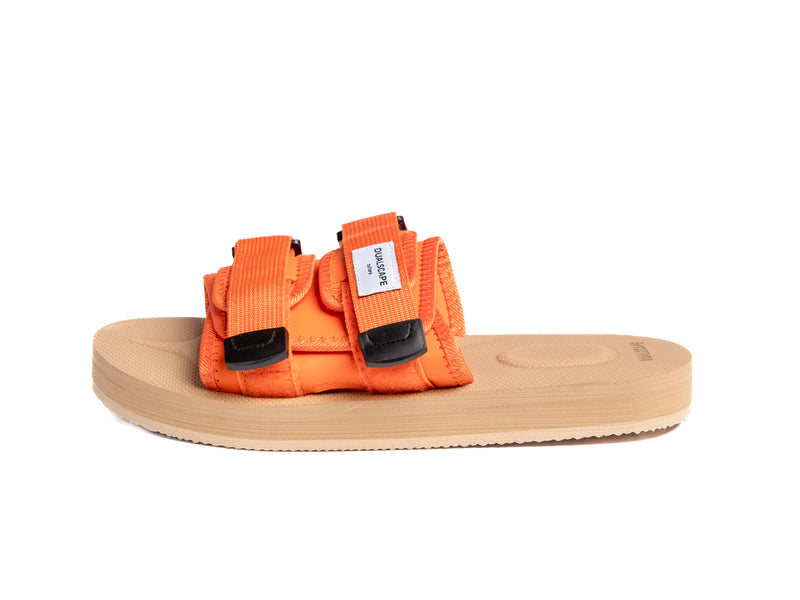 DUALSCAPE SLIPPERS - TINTA UNITA BEIGE/ARANCIO
