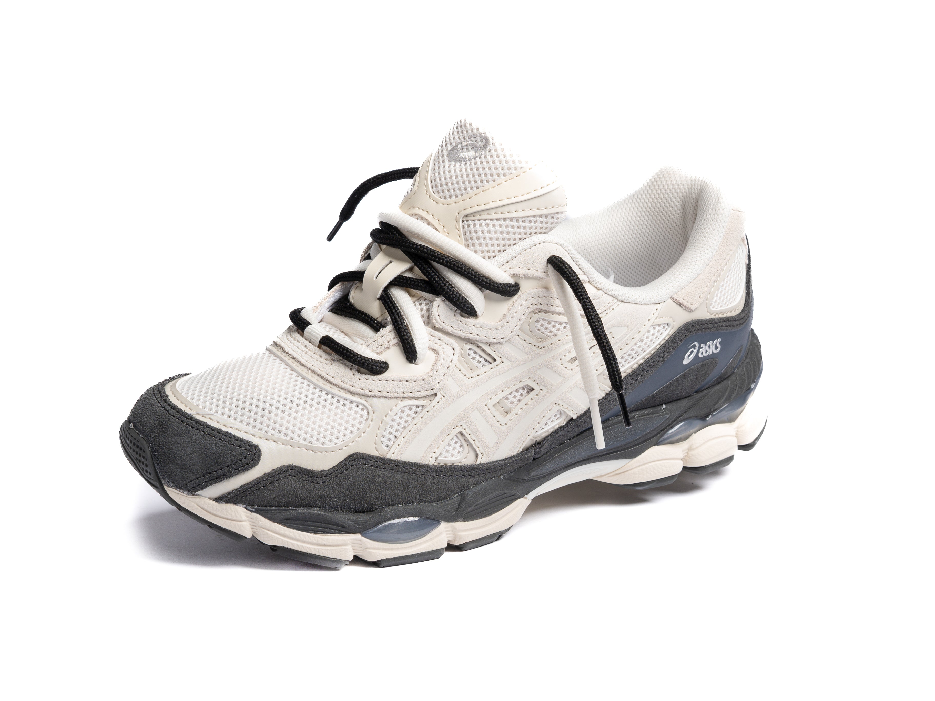 ASICS GEL-NYC WHITE SMOKE GREY DOUBLE LACES