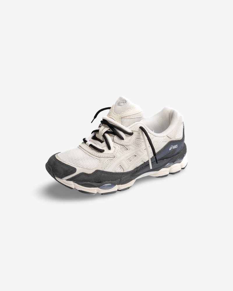 ASICS GEL-NYC WHITE SMOKE GREY DOUBLE LACES
