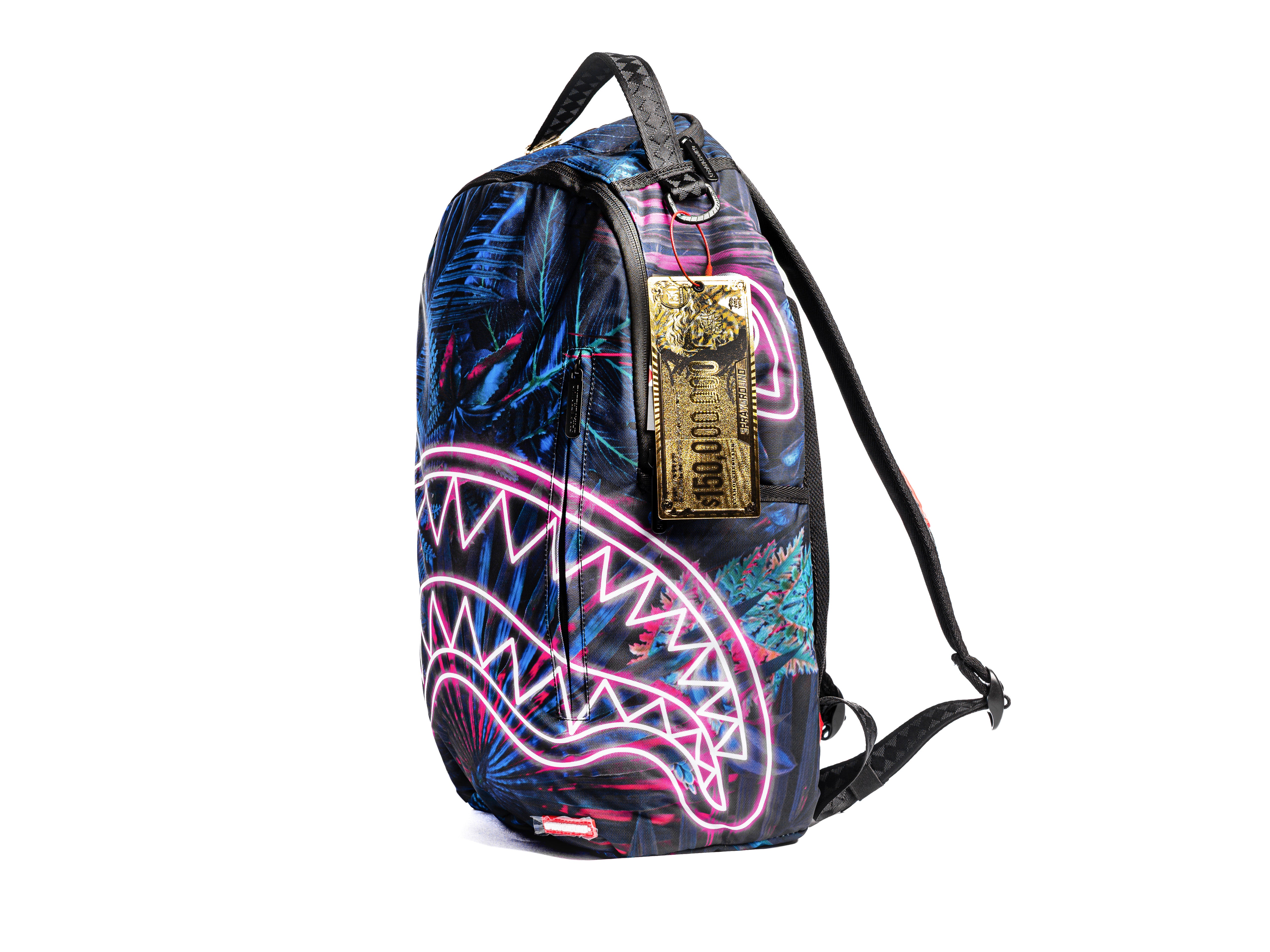 ZAINO SPRAYGROUND SHARK NEON