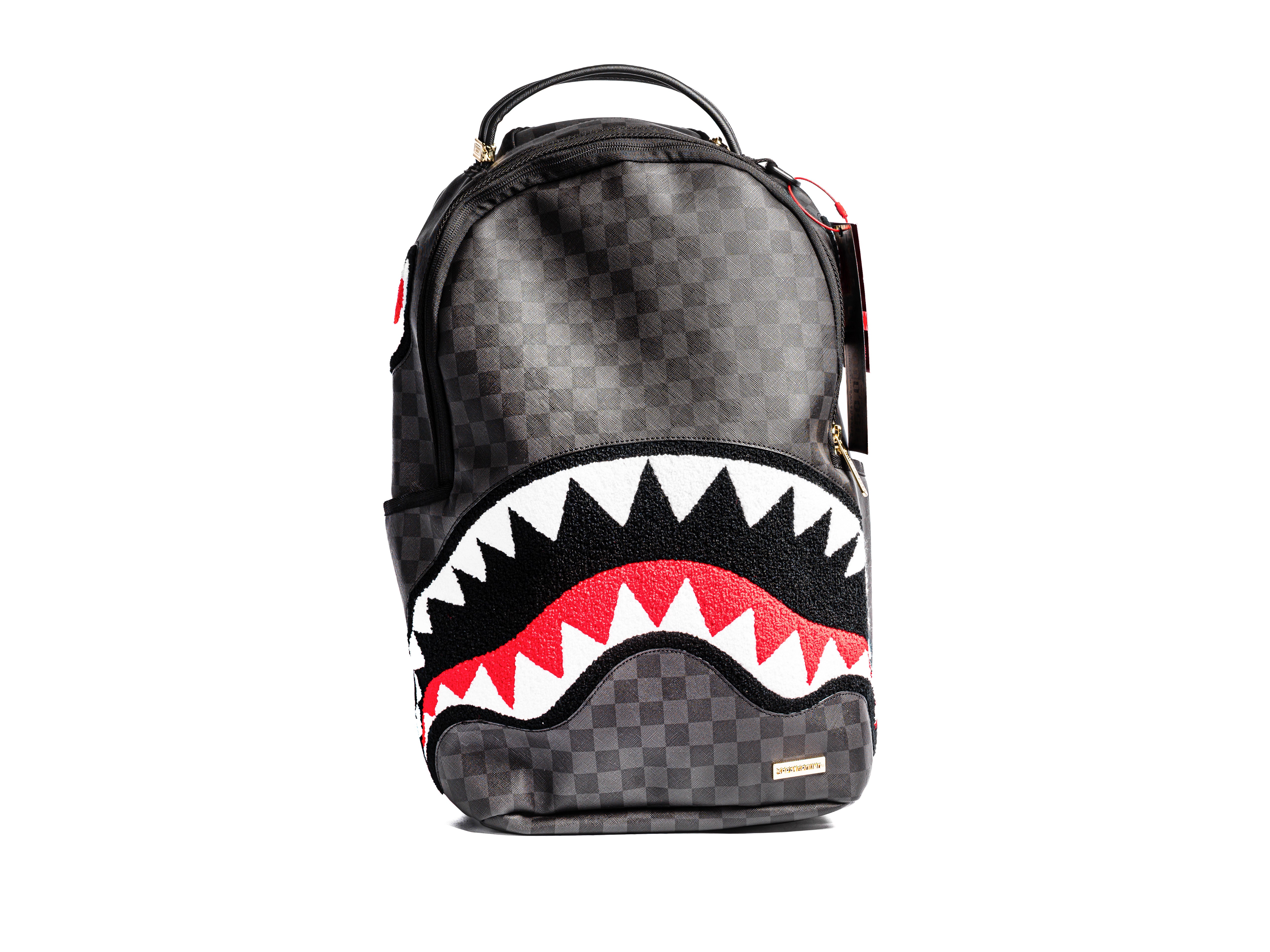 ZAINO SPRAYGROUND CENTRAL SHARK CHENILLE