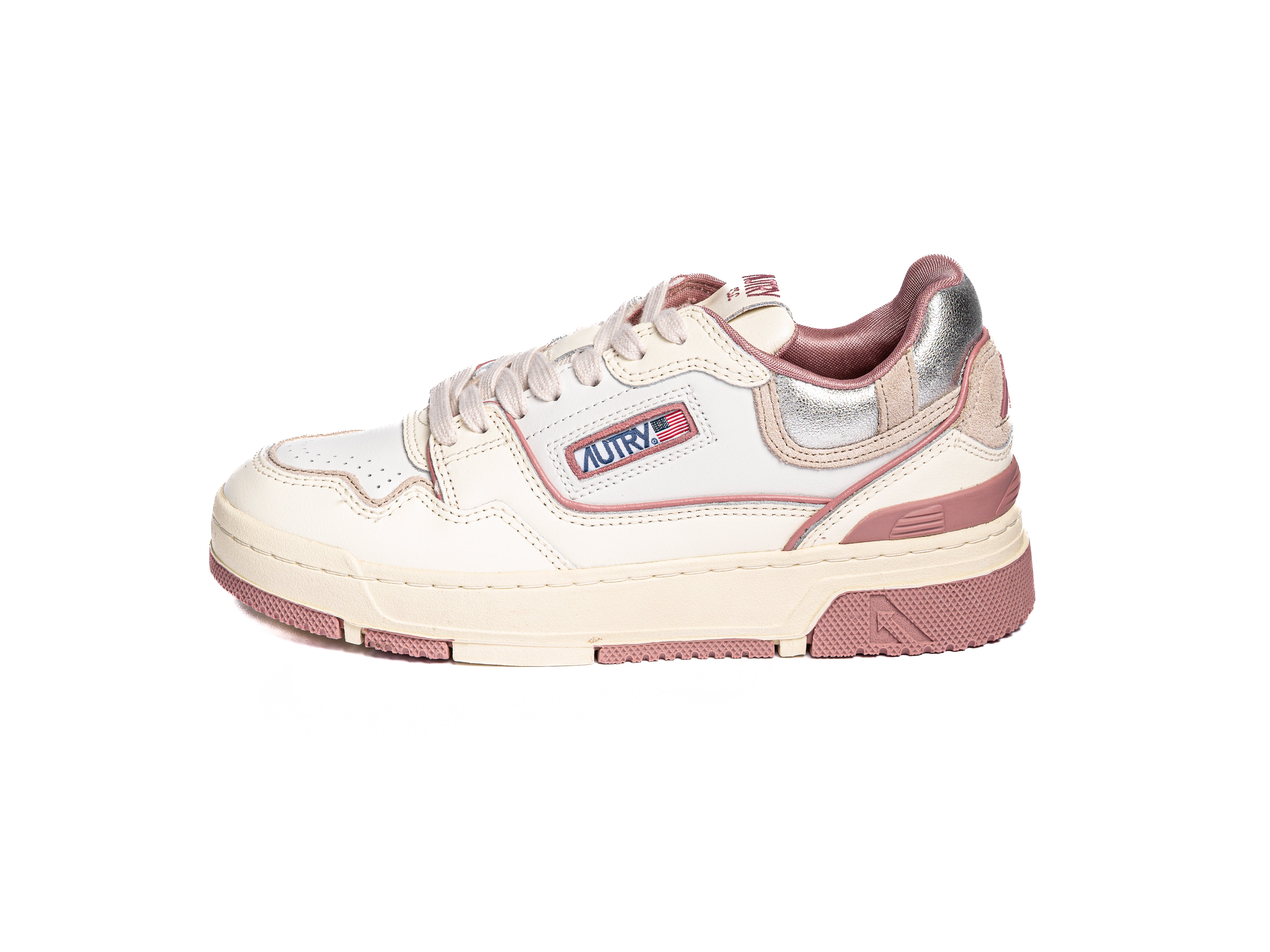 AUTRY CLC IN PELLE - SILVER ROSE