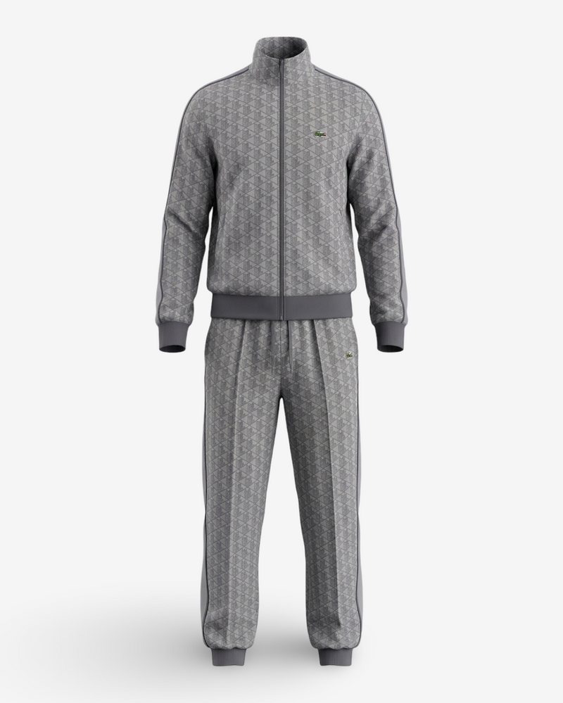 LACOSTE - TRACKSUIT MONOGRAM GREY