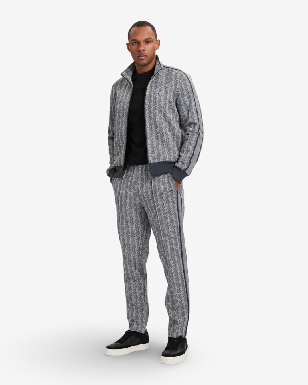 LACOSTE - TRACKSUIT MONOGRAM GREY