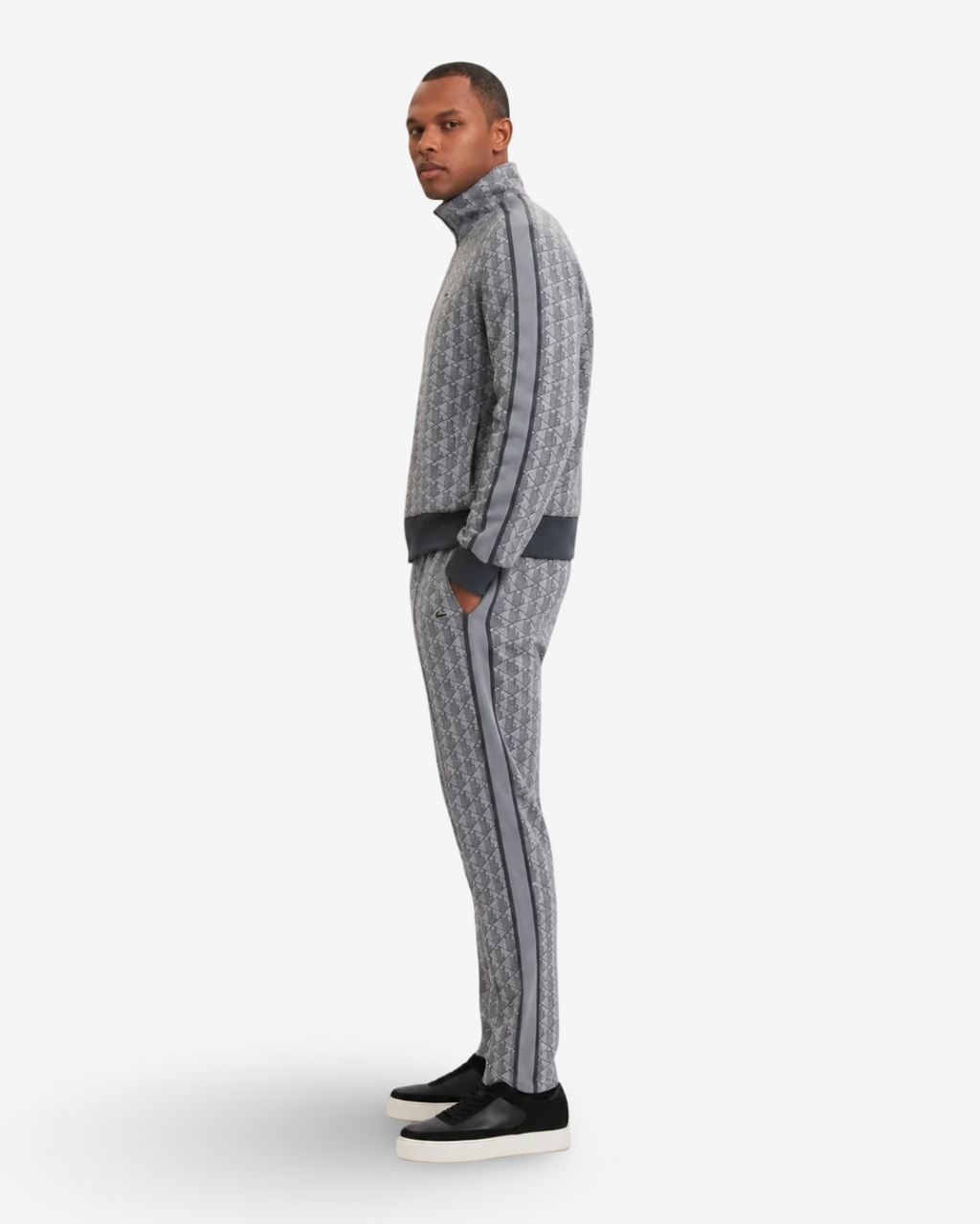 LACOSTE - TRACKSUIT MONOGRAM GREY
