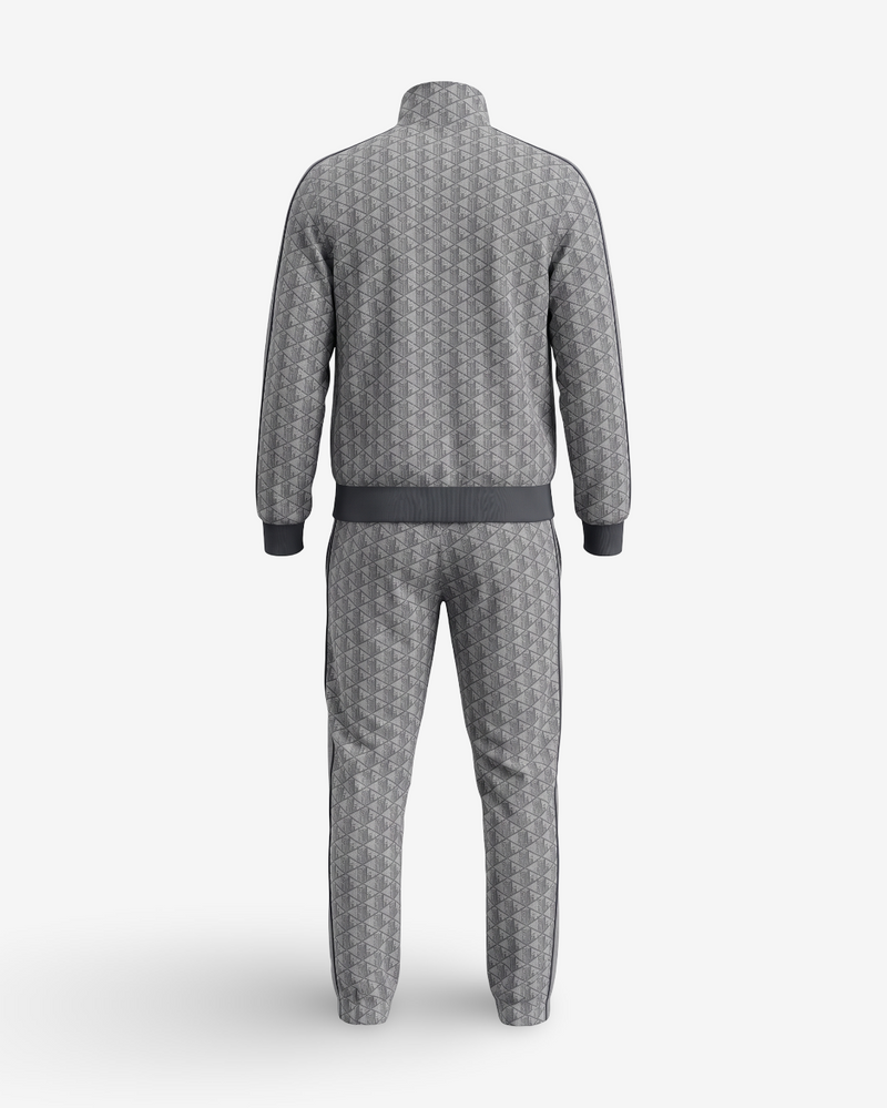 LACOSTE - TRACKSUIT MONOGRAM GREY