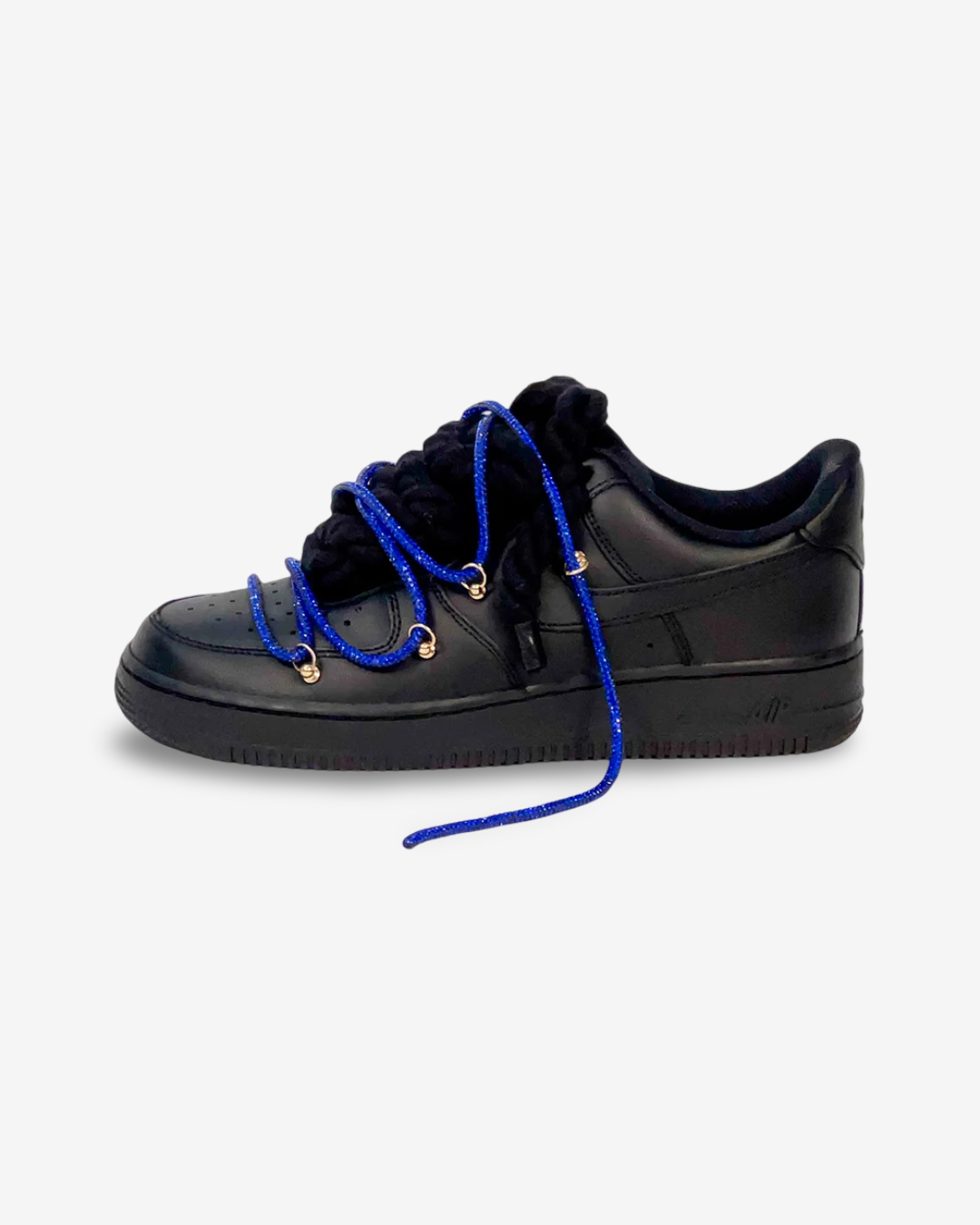 Air Force 1 Corda Laces Black Night Blue Overlaces