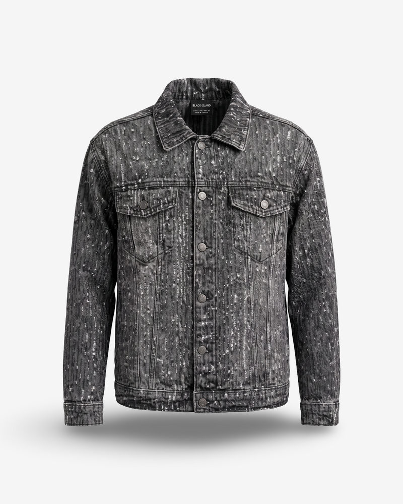 BLACK ISLAND - JACKET TEXTURE GREY