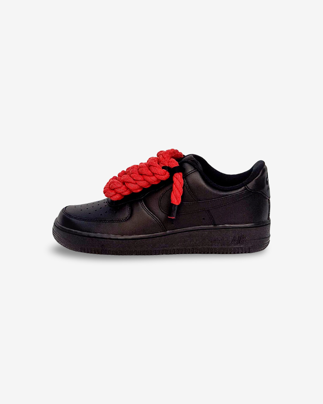 Air Force Black Corda Laces Rossa