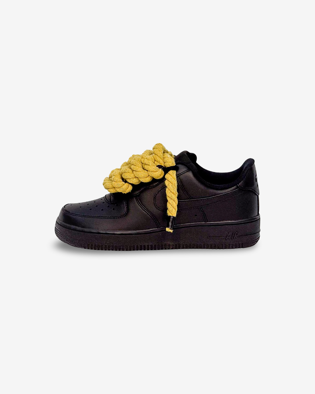 Air Force Black Corda Laces YELLOW
