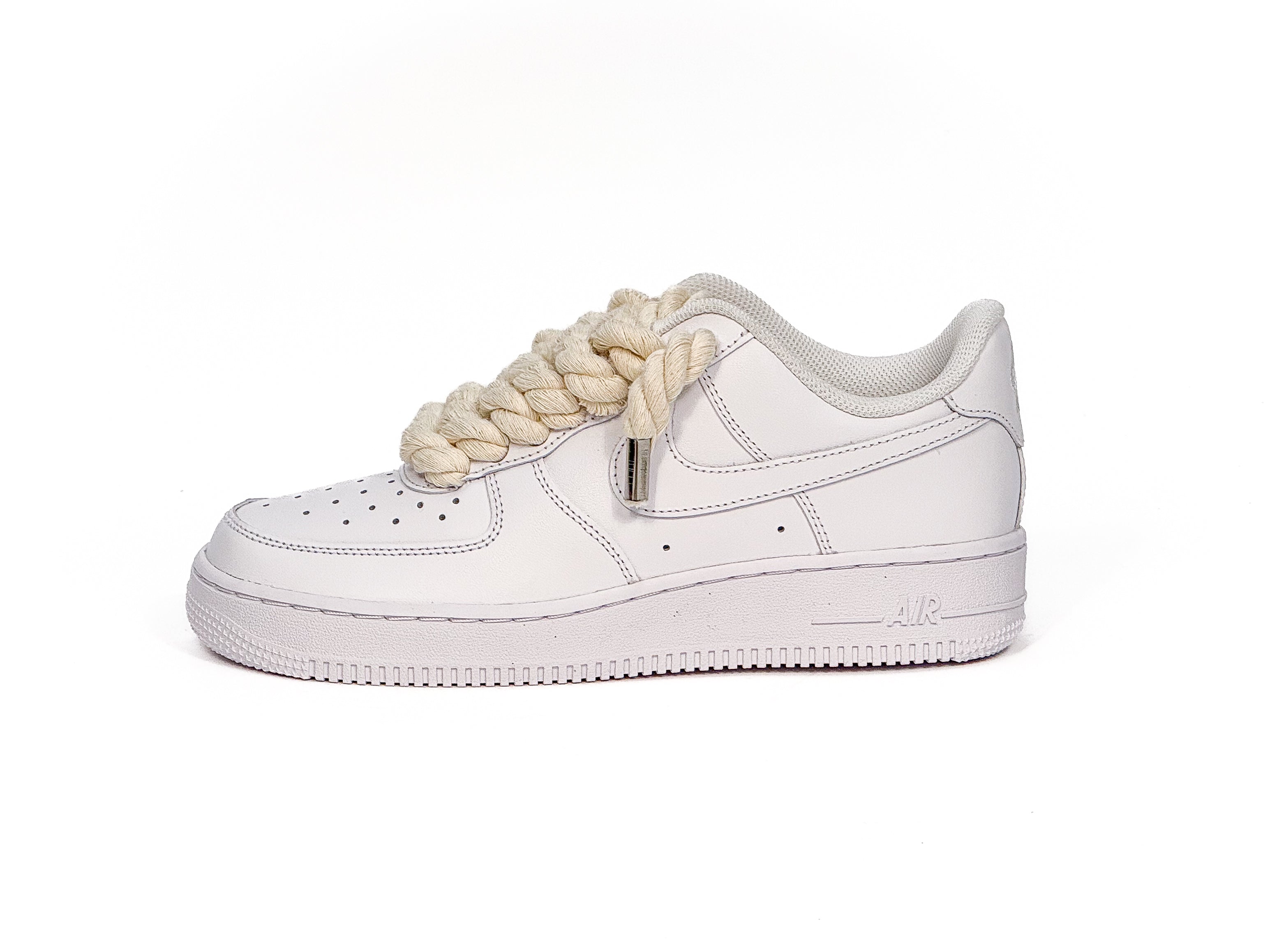 Air Force White Corda Laces Beige