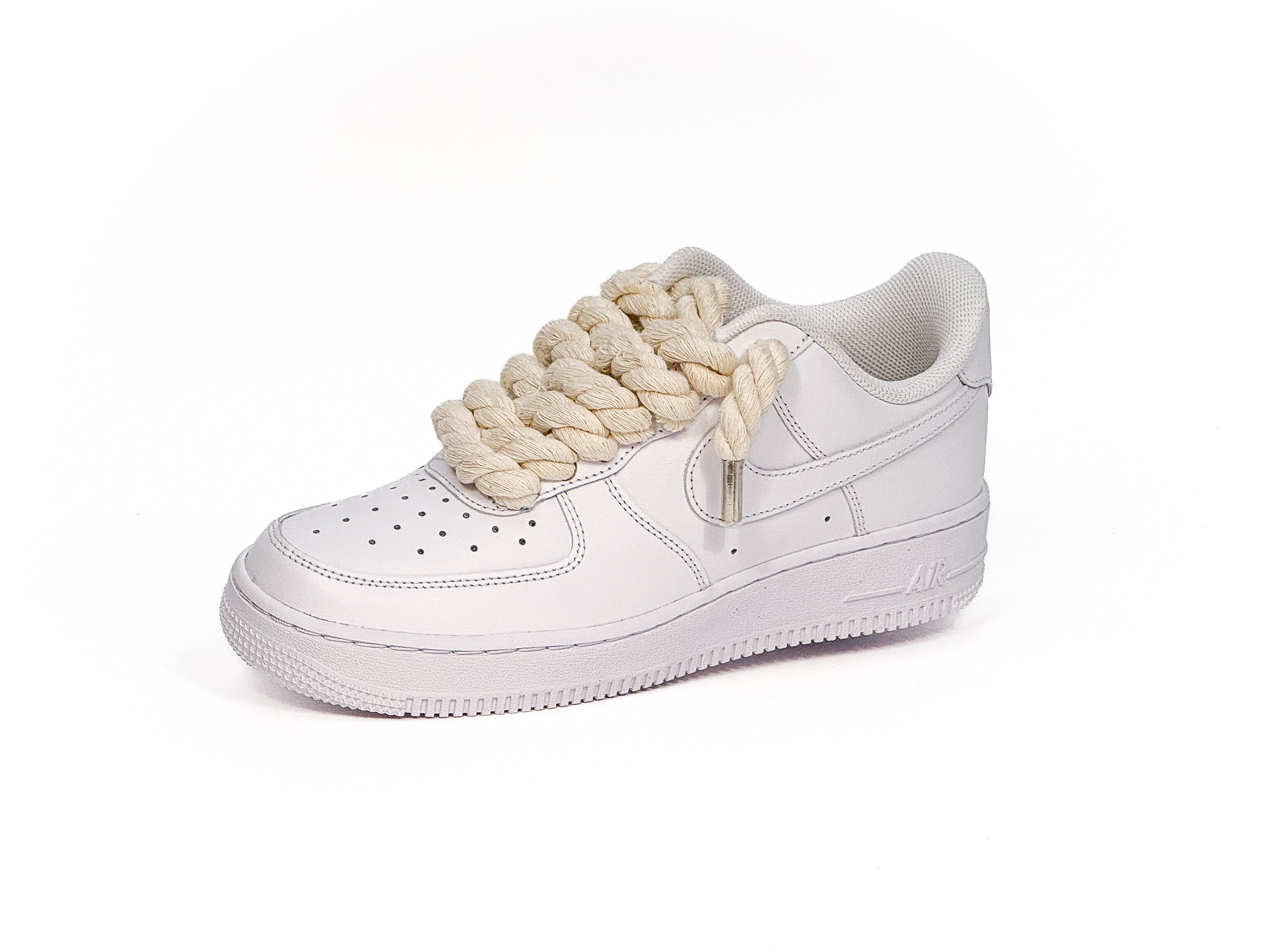 Air Force White Corda Laces Beige