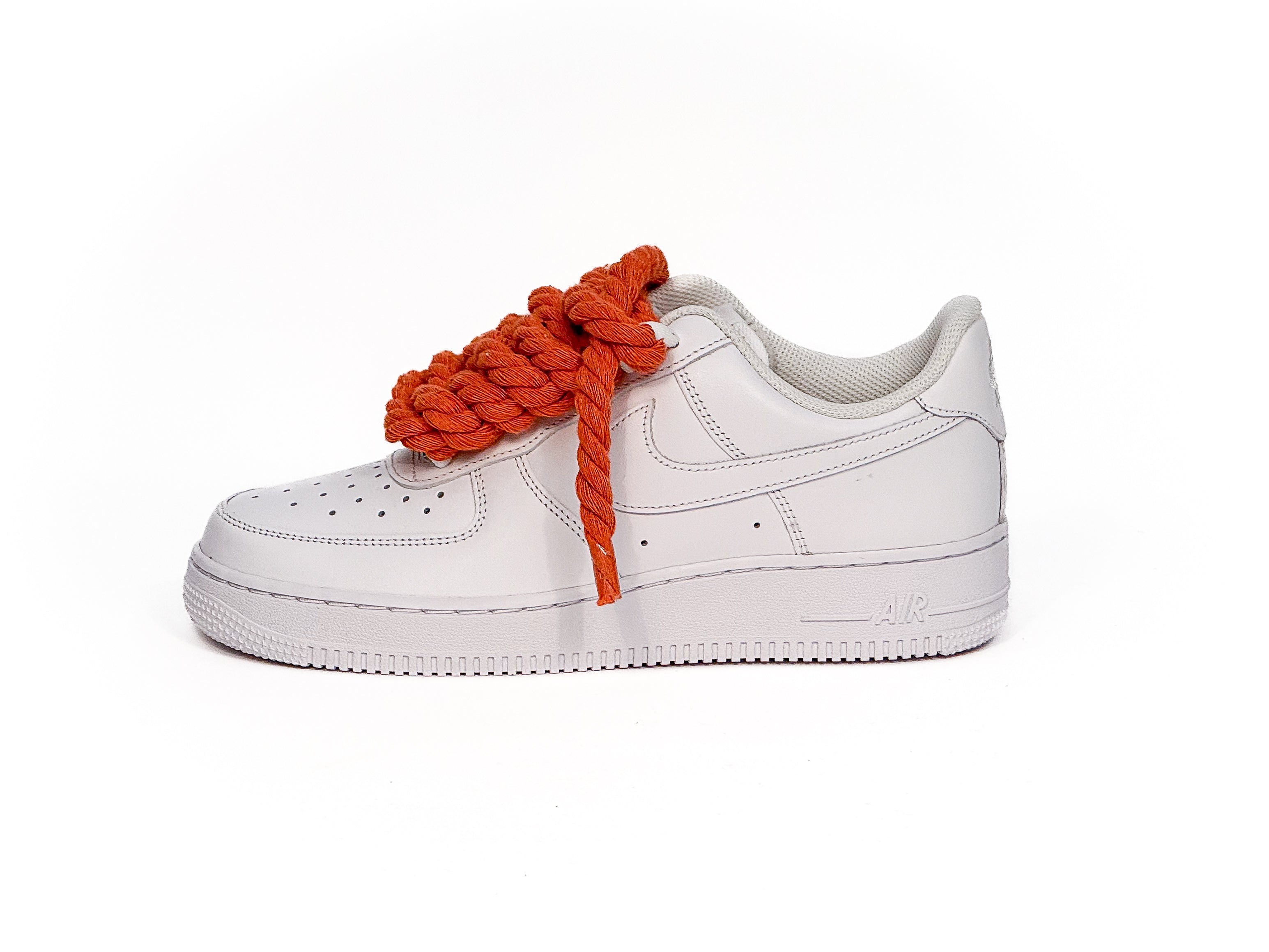 Air Force White Corda Laces ORANGE