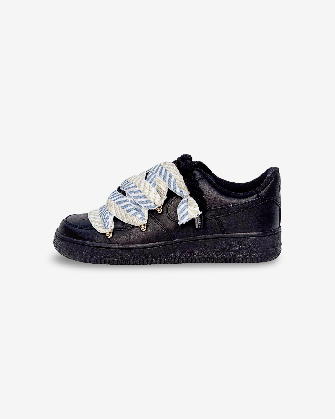 Air Force 1 Black Lanvin Rope Laces HEAVEN