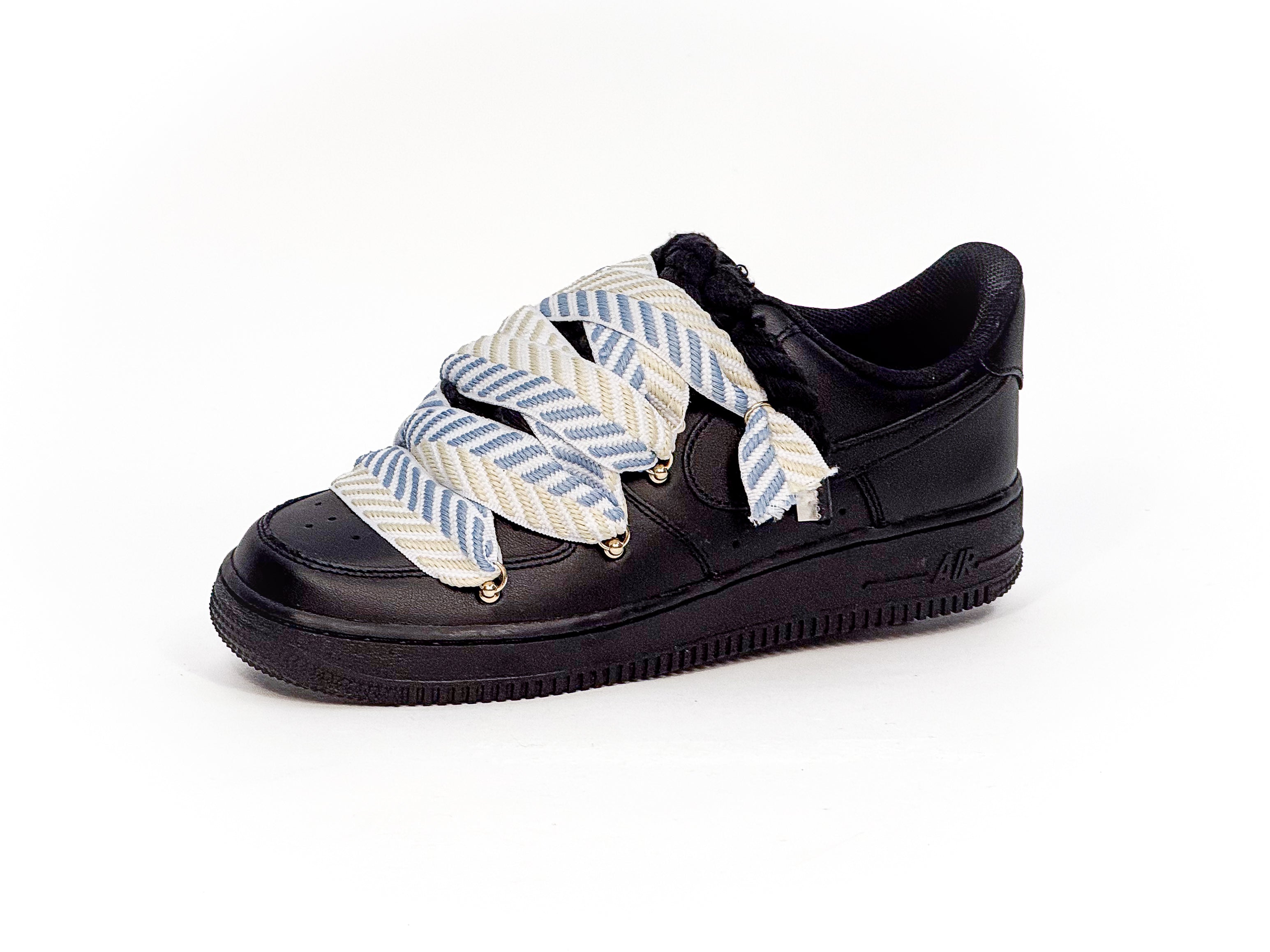 Air Force 1 Black Lanvin Rope Laces HEAVEN