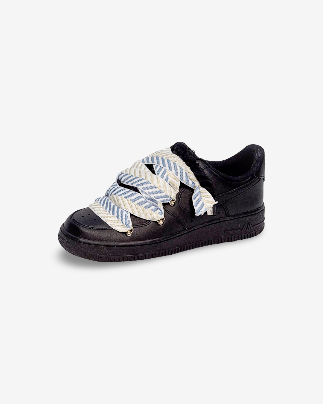 Air Force 1 Black Lanvin Rope Laces HEAVEN