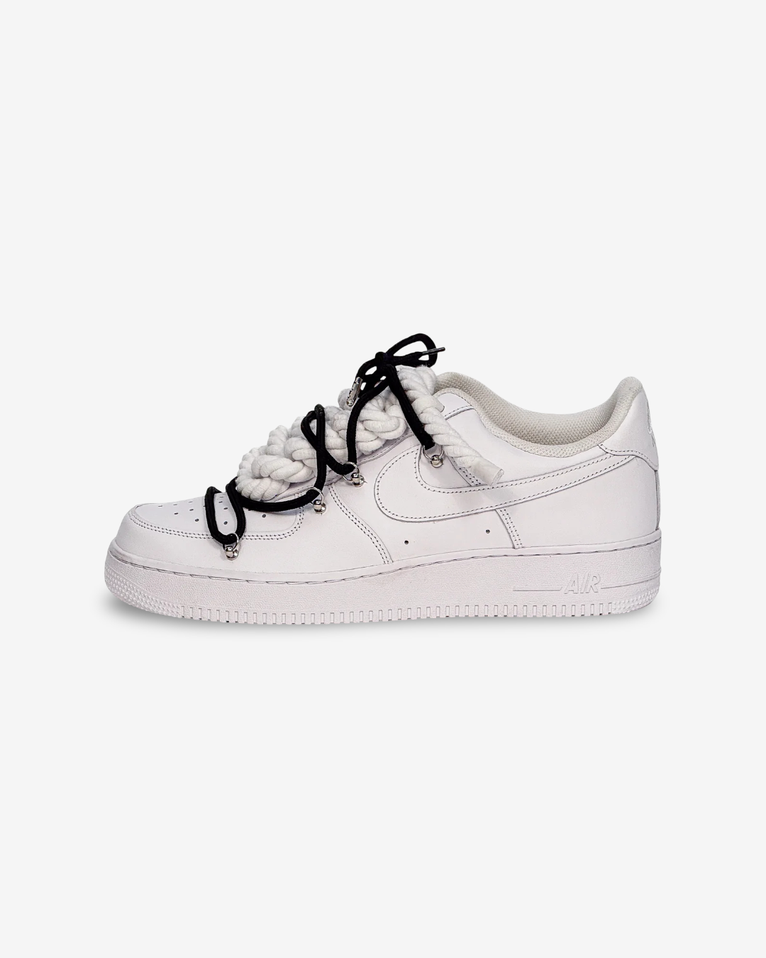 Air Force White W/Black Overlaces