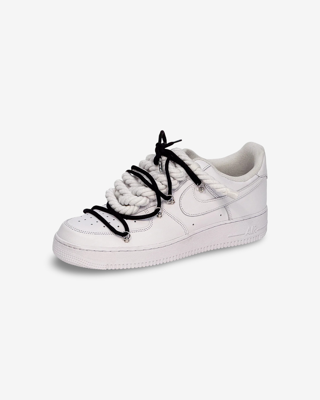 Air Force White W/Black Overlaces