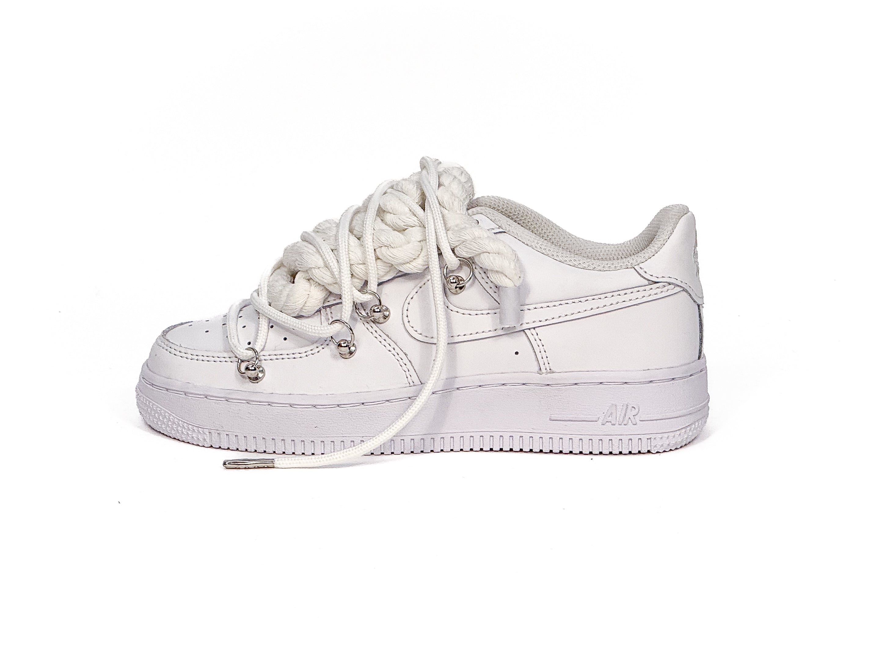 Air Force 1 White W/White Overlaces