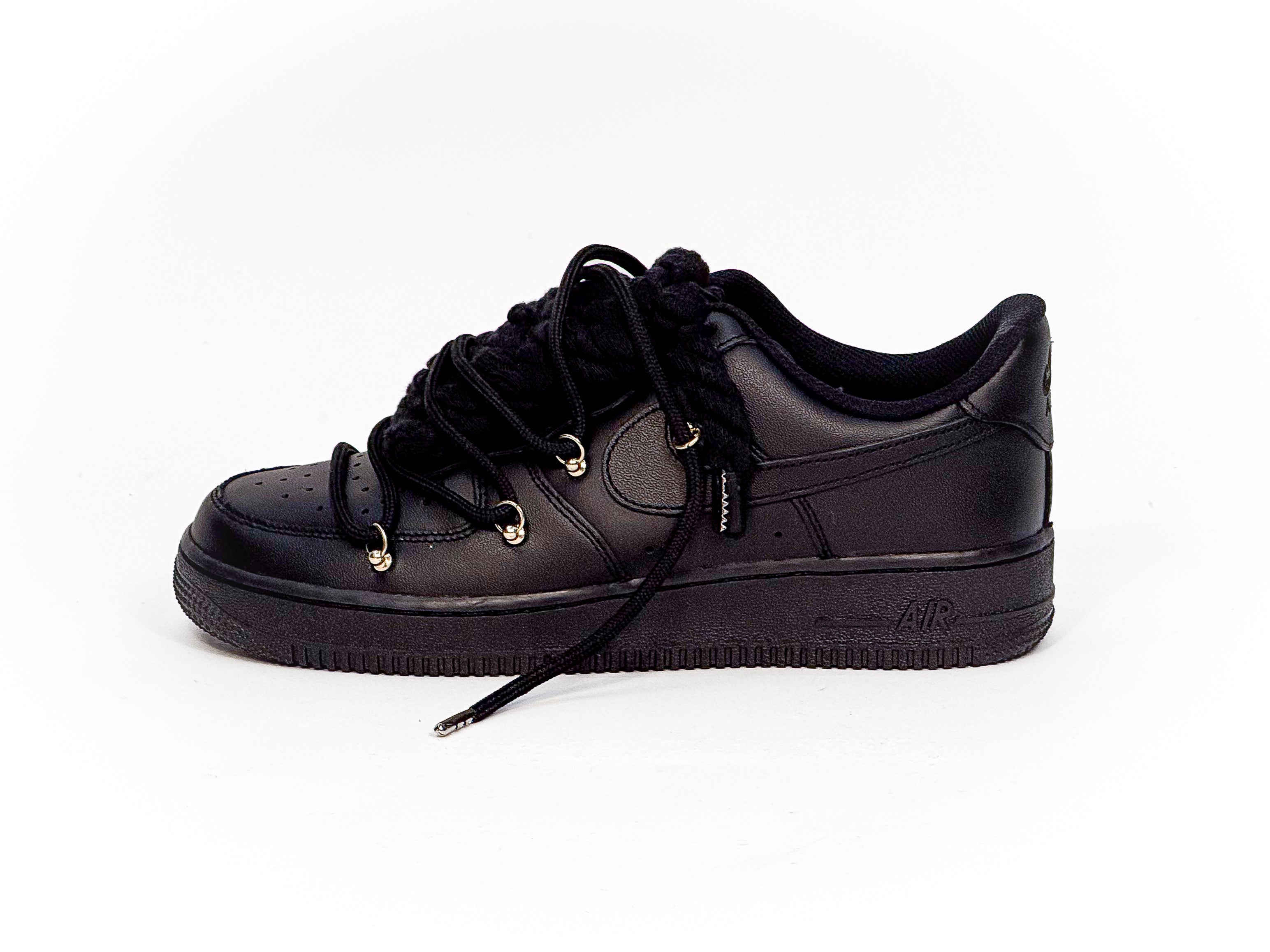 Air Force Black W/Black Overlaces