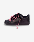 Air Force Black W/Pink Overlaces