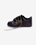 Air Force 1 Corda Laces Black W/Rainbow Overlaces