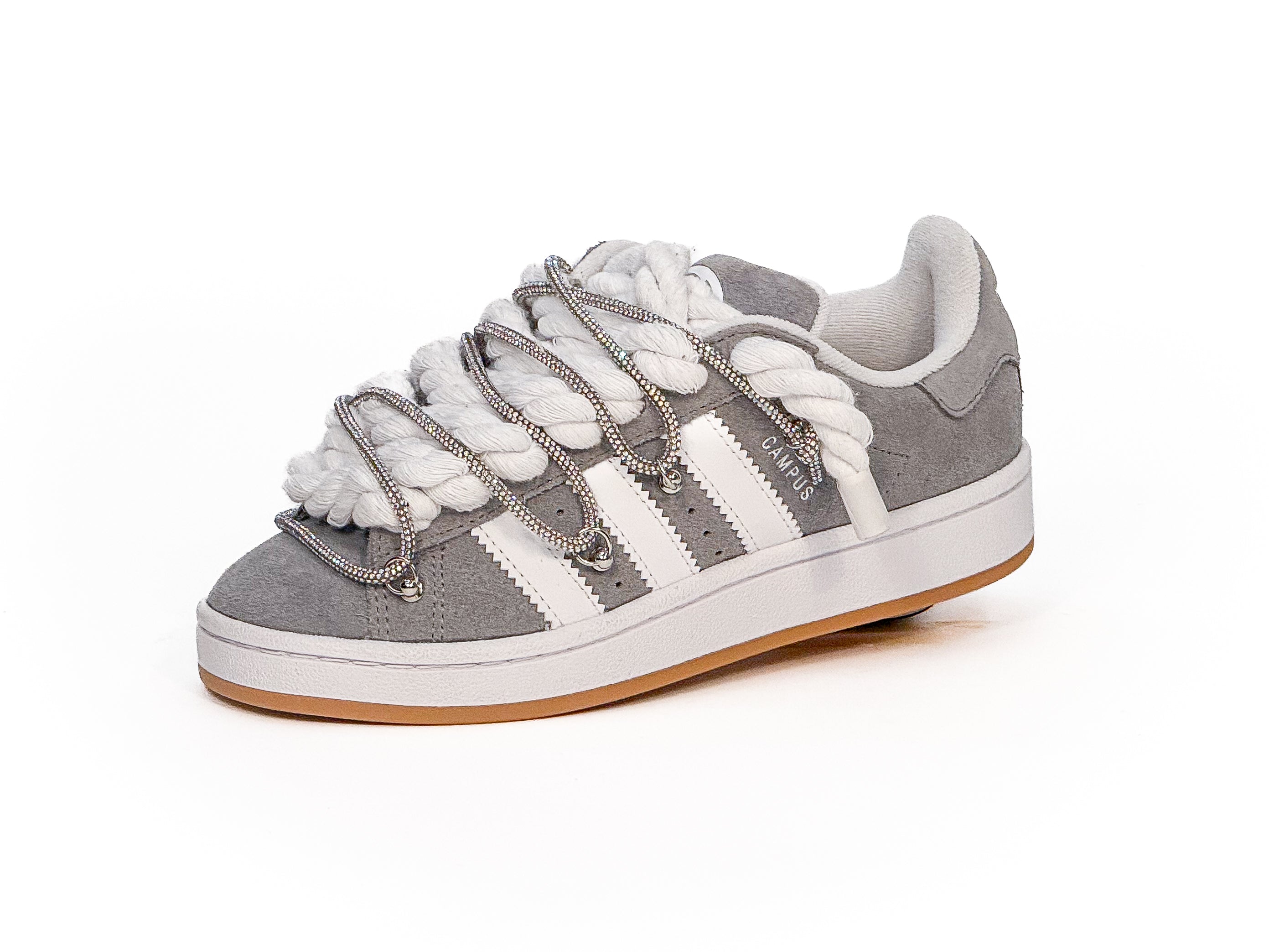 Adidas Campus 00s Grey Corda W/Silver Overlaces