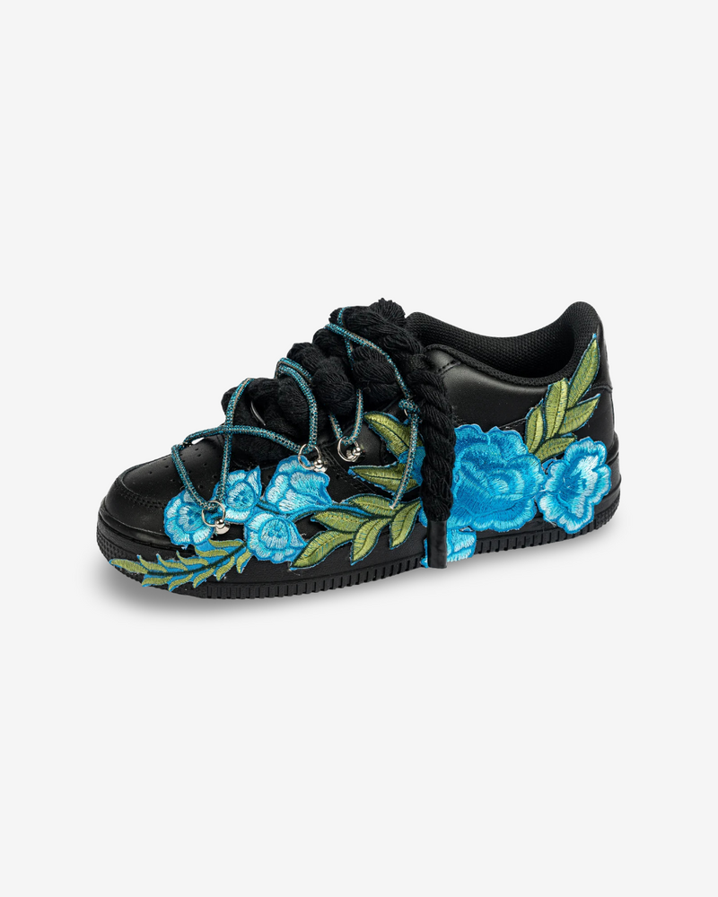 Air Force 1 BLACK BLUE ROSES