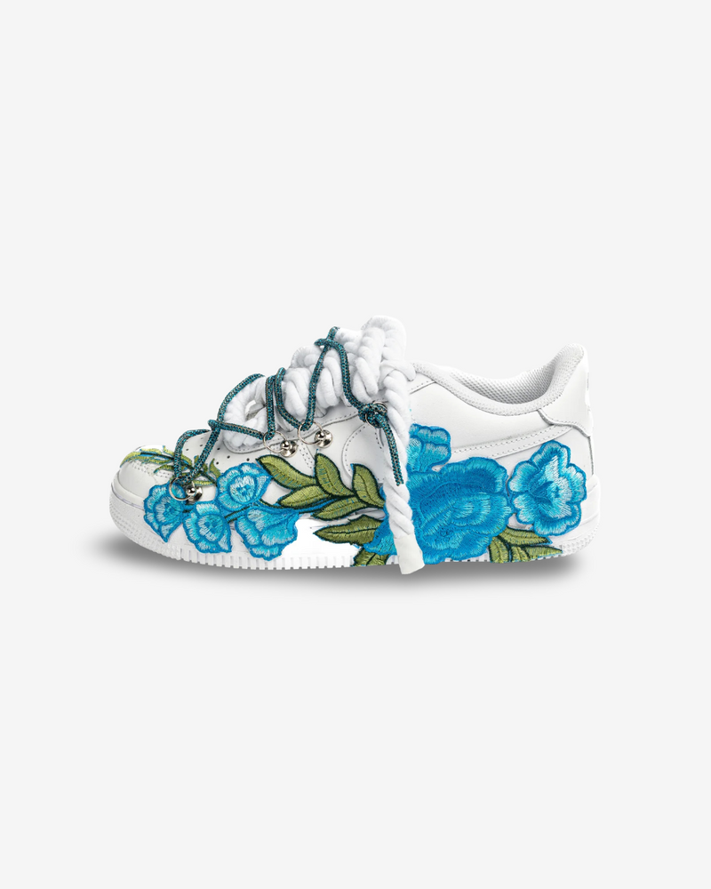 Air Force 1 White BLUE ROSES