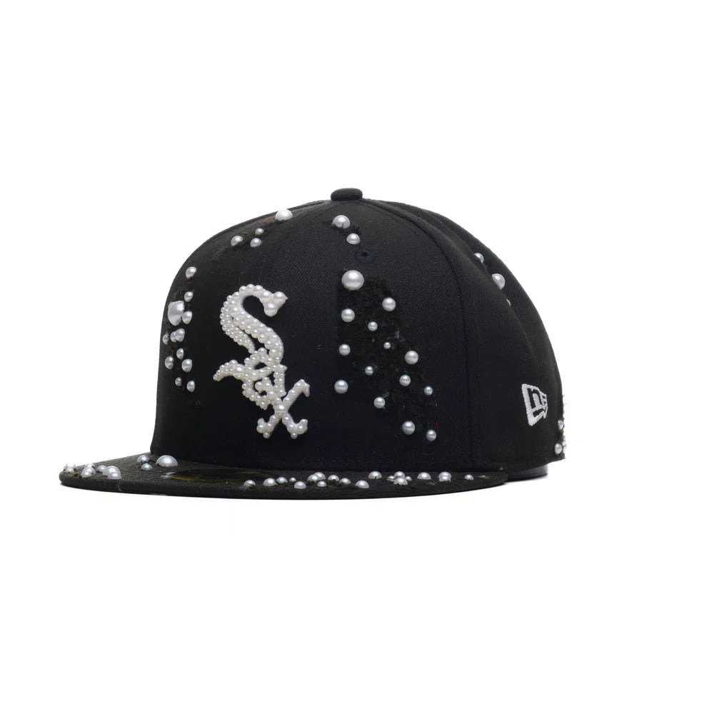 New Era Black - WASHED SOX BLACK CHROME PEARL