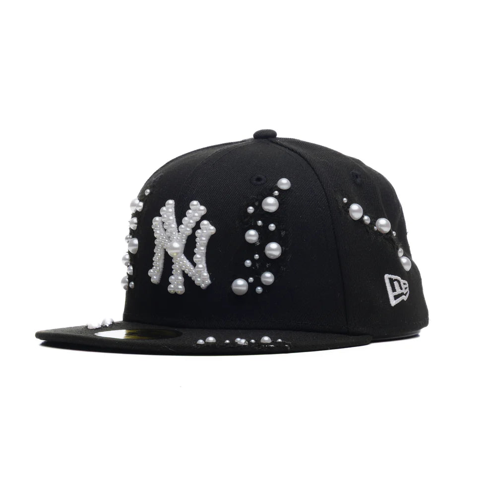 New York Yankees White Pearls Black